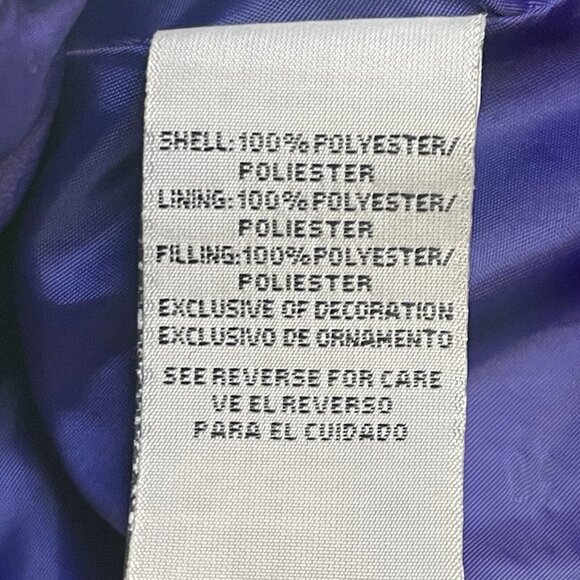 Calvin Klein Puffer Vest Girls 6 Purple Kids Quilted Outdoor Cozy Holiday Party - Picture 5 of 8